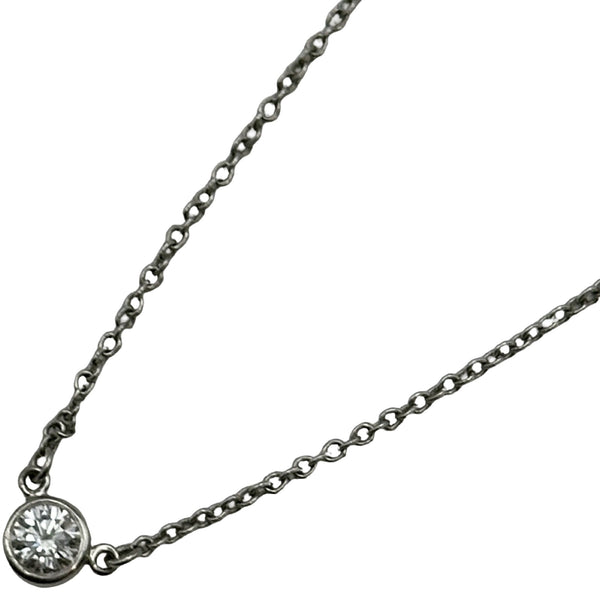 ティファニー TIFFANY＆CO バイザヤードネックレス プラチナ Pt950