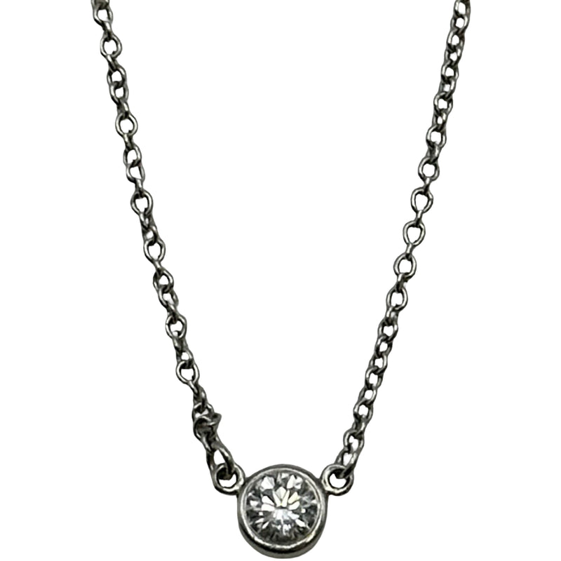 ティファニー TIFFANY＆CO バイザヤードネックレス プラチナ Pt950