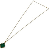 ヴァンクリーフ＆アーペル Van Cleef & Arpels マジックアルハンブラネックレス ゴールド Au750 マラカイト ジュエリー