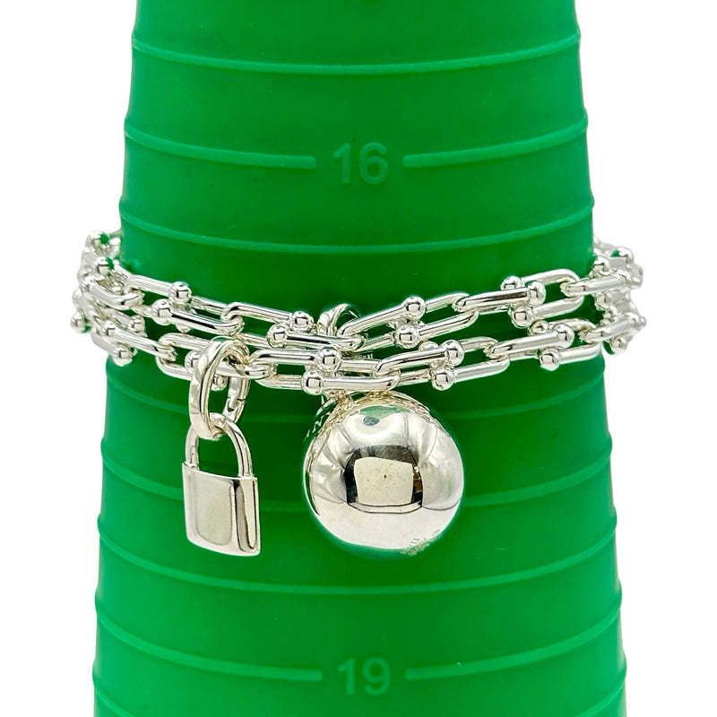 ティファニー TIFFANY＆CO ハードウェアスモールラップブレス シルバー
