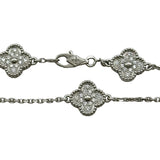 ヴァンクリーフ＆アーペル Van Cleef & Arpels スウィートアルハンブラダイヤ6Pブレス ホワイトゴールド Au750 ダイヤモンド ジュエリー