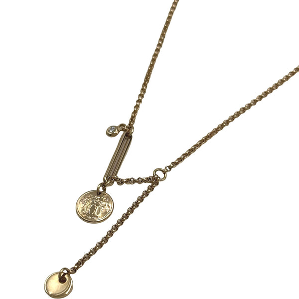 エルメス HERMES エクリブリスネックレスTPM ピンクゴールド Au750