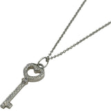ティファニー TIFFANY＆CO ハートキーネックレス プラチナ Pt950 ジュエリー