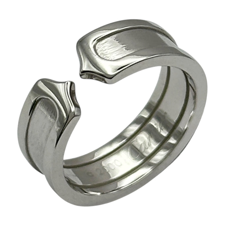 カルティエ【Cartier】 C2リング K18ホワイトゴールド カルティエ Cartier C2リング ホワイトゴールド 750 ジュエリー | 中古