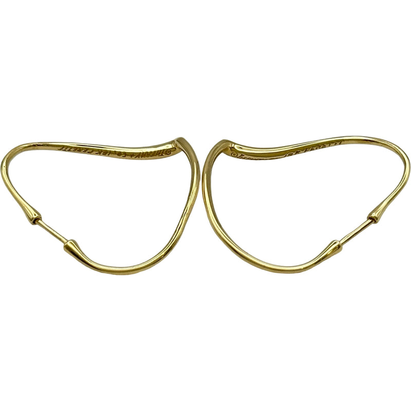 ティファニー TIFFANY＆CO オープンハートピアス ゴールド 18K