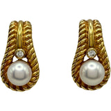 ミキモト MIKIMOTO イヤリング ゴールド K18 パール ジュエリー