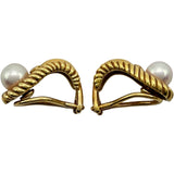 ミキモト MIKIMOTO イヤリング ゴールド K18 パール ジュエリー