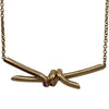 ティファニー TIFFANY＆CO ノットリボンネックレス ピンクゴールド Au750 ピンクサファイア ジュエリー