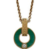 ブルガリ BVLGARI ブルガリブルガリネックレス ピンクゴールド 750 マラカイト ジュエリー