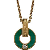 ブルガリ BVLGARI ブルガリブルガリネックレス ピンクゴールド 750 マラカイト ジュエリー