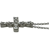 ハリーウィンストン HARRY WINSTON ペアシェイプミニクロスネックレス プラチナ Pt950 ダイヤモンド ジュエリー