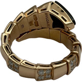 ブルガリ BVLGARI セルペンティリング ピンクゴールド 750 オニキス ジュエリー