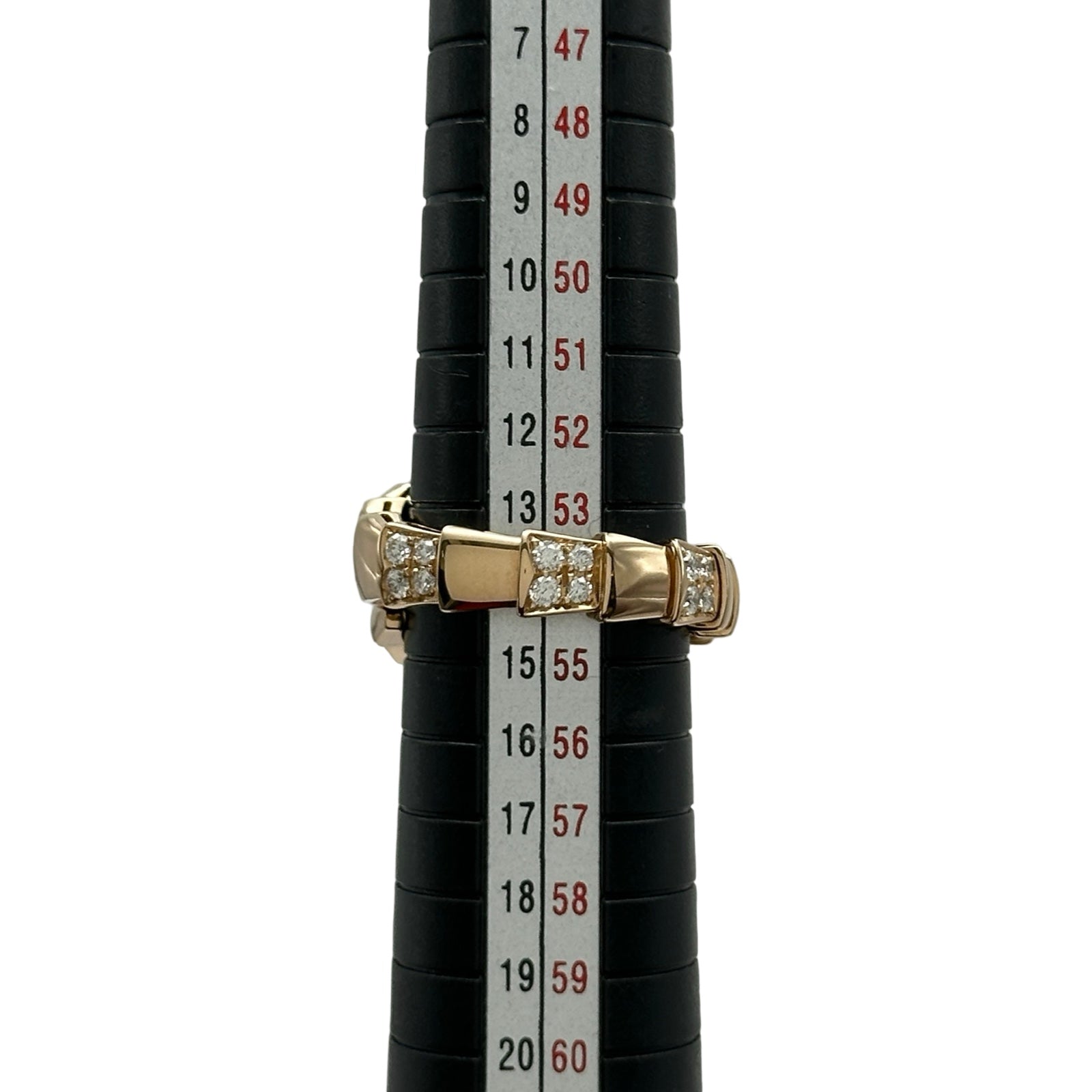 ブルガリ BVLGARI セルペンティリング ピンクゴールド 750 オニキス