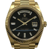 ロレックス ROLEX デイデイト40 オニキス 228238A ブラック ゴールド 自動巻き メンズ 腕時計