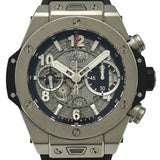 ウブロ HUBLOT ビッグバン ウニコ チタニウム 441.NX.1170.RX マットブラックスケルトン チタン 自動巻き メンズ 腕時計
