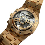 オーデマ・ピゲ AUDEMARS PIGUET ロイヤルオーク フロステッドゴールド クロノグラフ 26239OR.GG.12240OR.01 ブラック ピンクゴールド 自動巻き メンズ 腕時計