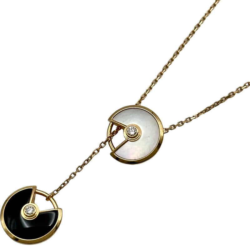 カルティエ Cartier アミュレットネックレス ピンクゴールド Au750