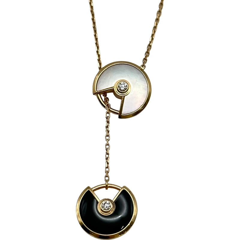 カルティエ Cartier アミュレットネックレス ピンクゴールド Au750