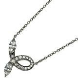 ティファニー TIFFANY＆CO ビクトリアボウネックレス プラチナ Pt950 ダイヤモンド ジュエリー