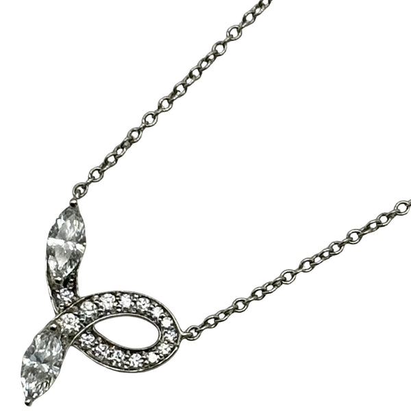 ティファニー TIFFANY＆CO ビクトリアボウネックレス プラチナ Pt950