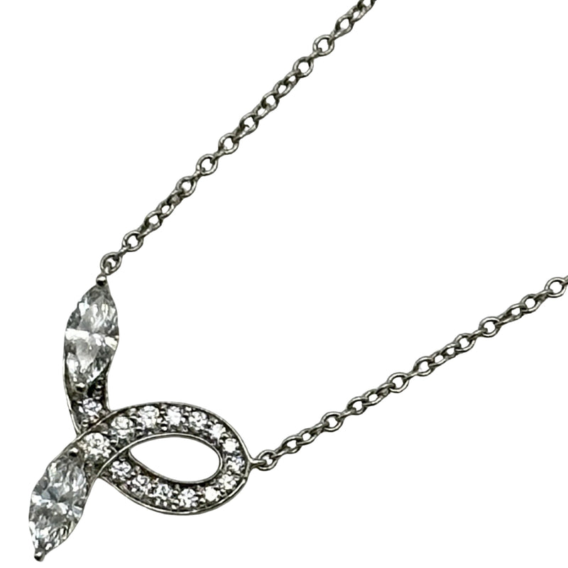 ティファニー TIFFANY＆CO ビクトリアボウネックレス プラチナ Pt950