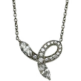 ティファニー TIFFANY＆CO ビクトリアボウネックレス プラチナ Pt950 ダイヤモンド ジュエリー