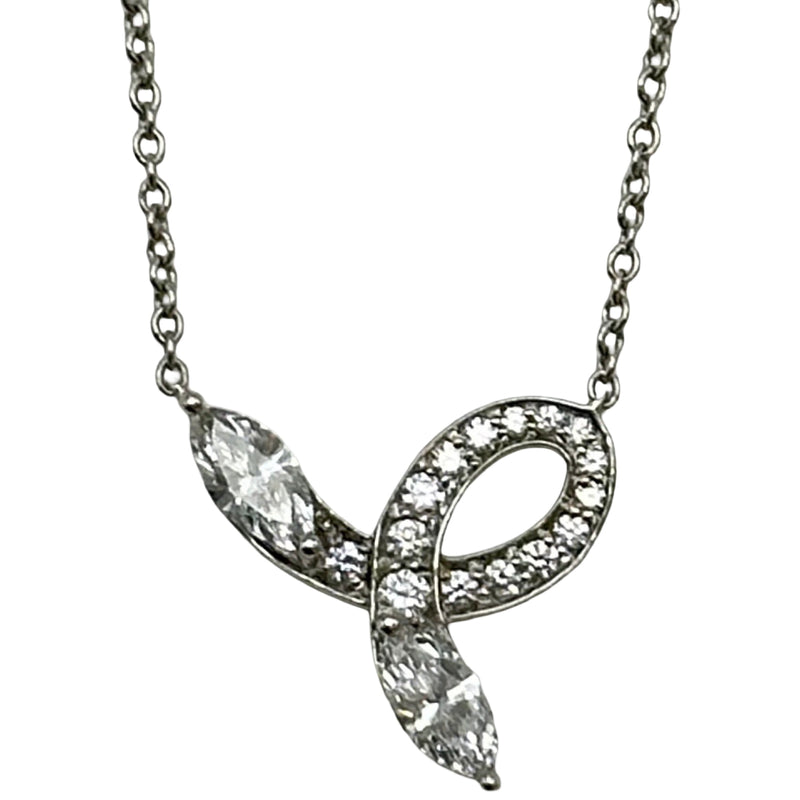ティファニー TIFFANY＆CO ビクトリアボウネックレス プラチナ Pt950