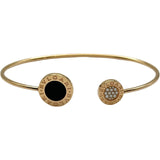 ブルガリ BVLGARI ブルガリブルガリバングル ピンクゴールド Au750 オニキス ジュエリー