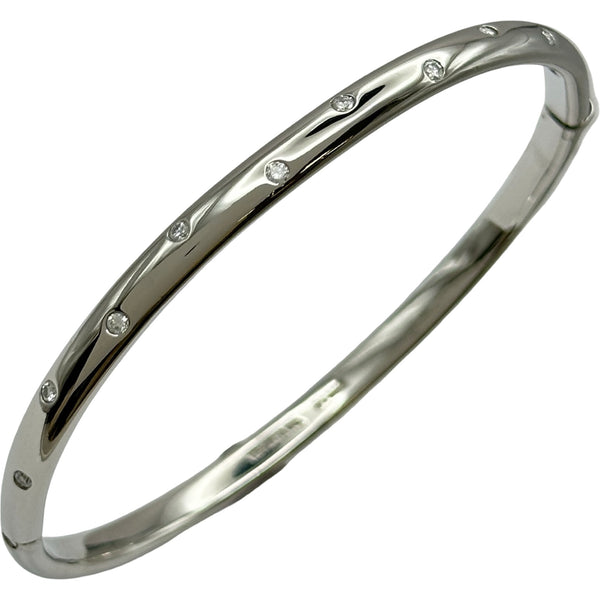 ティファニー TIFFANY＆CO ドッツバングル プラチナ Pt950 