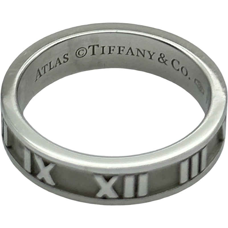 TIFFANY&Co. アトラスリング ホワイトゴールド　ダイヤ約17号 箱付き ティファニー TIFFANY＆CO アトラスリング ホワイトゴールド 750