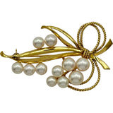 ミキモト MIKIMOTO ブローチ ゴールド K18 パール ジュエリー