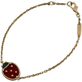 ヴァンクリーフ＆アーペル Van Cleef & Arpels ラッキースプリングローズレディバグブレス ピンクゴールド Au750 オニキス ジュエリー