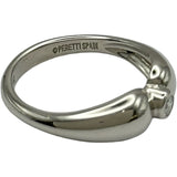 ティファニー TIFFANY＆CO Wティアドロップリング プラチナ Pt950 ジュエリー