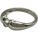 ティファニー TIFFANY＆CO Wティアドロップリング プラチナ Pt950 ジュエリー