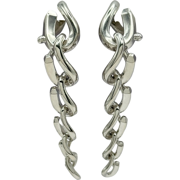 ティファニー TIFFANY＆CO フォージドロップリンクピアス シルバー 