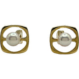 ミキモト MIKIMOTO カフス ゴールド K18 パール ジュエリー
