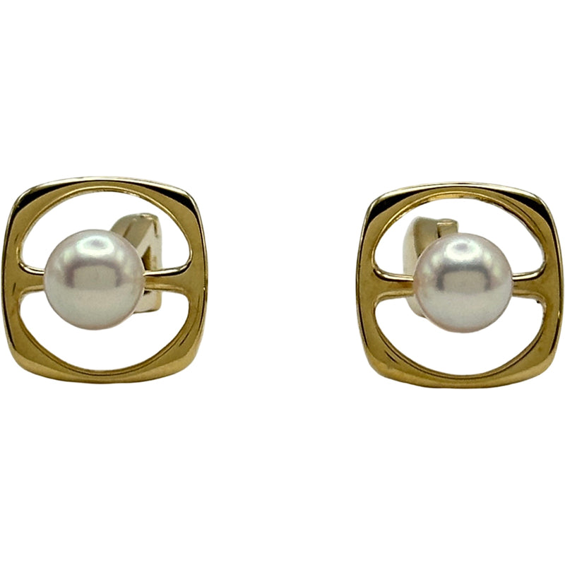 カフス　K18 真珠　18金 ミキモト MIKIMOTO カフス ゴールド K18 パール ジュエリー | 中古