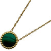 ヴァンクリーフ＆アーペル Van Cleef & Arpels ペルレクルールネックレス ゴールド Au750 マラカイト ジュエリー