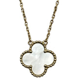 ヴァンクリーフ＆アーペル Van Cleef & Arpels ヴィンテージアルハンブラネックレス ゴールド Au750 マザー オブ パール ジュエリー