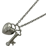 ティファニー TIFFANY＆CO ハートロックキーネックレス プラチナ Pt950 ダイヤモンド ジュエリー