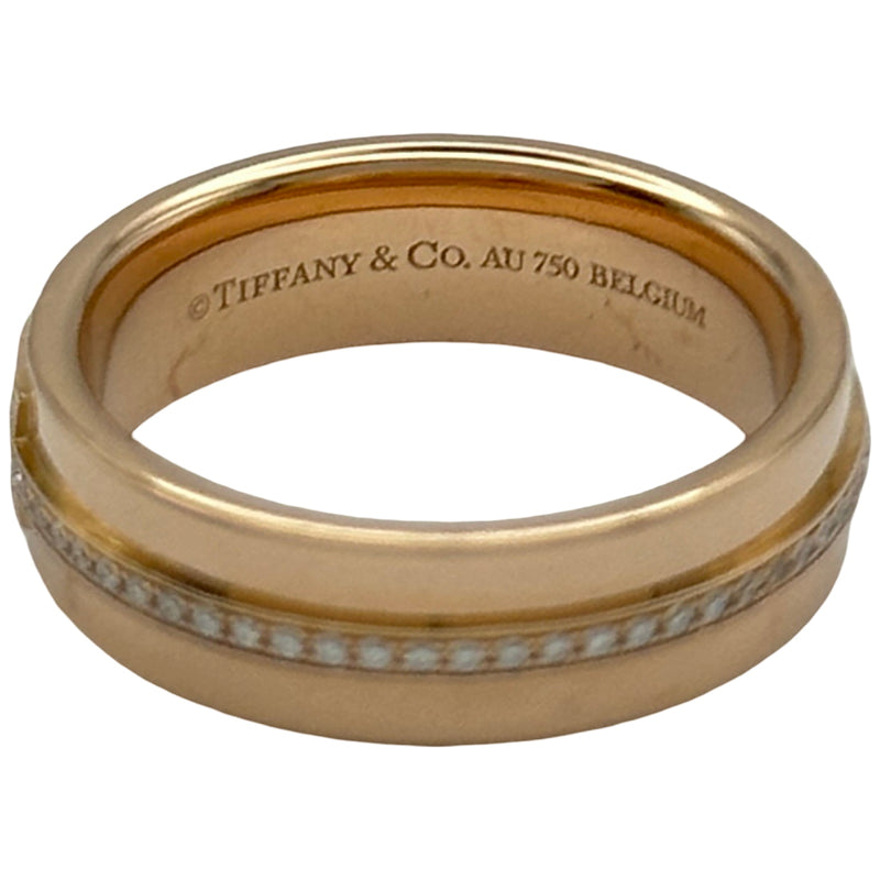 ティファニー TIFFANY＆CO Tナローダイヤリング ピンクゴールド Au750