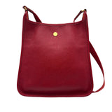 エルメス HERMES ヴェスパPM □C刻 ルージュアッシュ/ゴールド金具 ブッフル レディース ショルダーバッグ