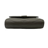 サンローラン SAINT LAURENT モノグラム マルチフォールドウォレット 692061 グレー グレインレザー レディース 三つ折り財布
