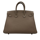 エルメス HERMES バーキン25 エトゥープ/ゴールド金具 トゴ レディース ハンドバッグ