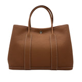 エルメス HERMES ガーデンパーティPM　W刻 ゴールド/シルバー金具 ネゴンダ レディース ハンドバッグ