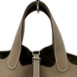 エルメス HERMES ピコタンロックPM K刻 エトゥープ/シルバー金具 トリヨン レディース ハンドバッグ