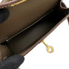 エルメス HERMES ミニケリー2 K刻 エトゥープ/ゴールド金具 エプソン レディース ショルダーバッグ
