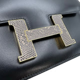 エルメス HERMES コンスタンス3 24 ミロワール U刻印 ブラック ゴールド金具 ボックスカーフ/オンブレ レディース ショルダーバッグ