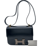 エルメス HERMES コンスタンス3 24 ミロワール U刻印 ブラック ゴールド金具 ボックスカーフ/オンブレ レディース ショルダーバッグ