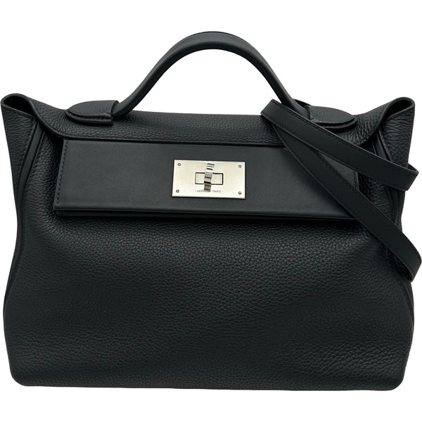 エルメス HERMES ヴァンキャルト29 B刻 ブラック シルバー金具 トゴ/スイフト レディース ショルダーバッグ エルメス HERMES ヴァンキャルト29 B刻 ブラック シルバー金具 トゴ